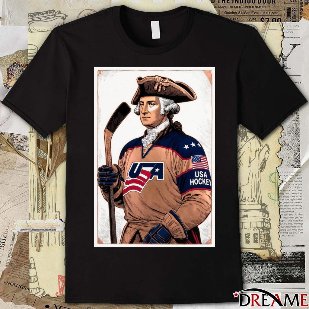 Happy Birthday George Washington Team USA Hockey t-shirt