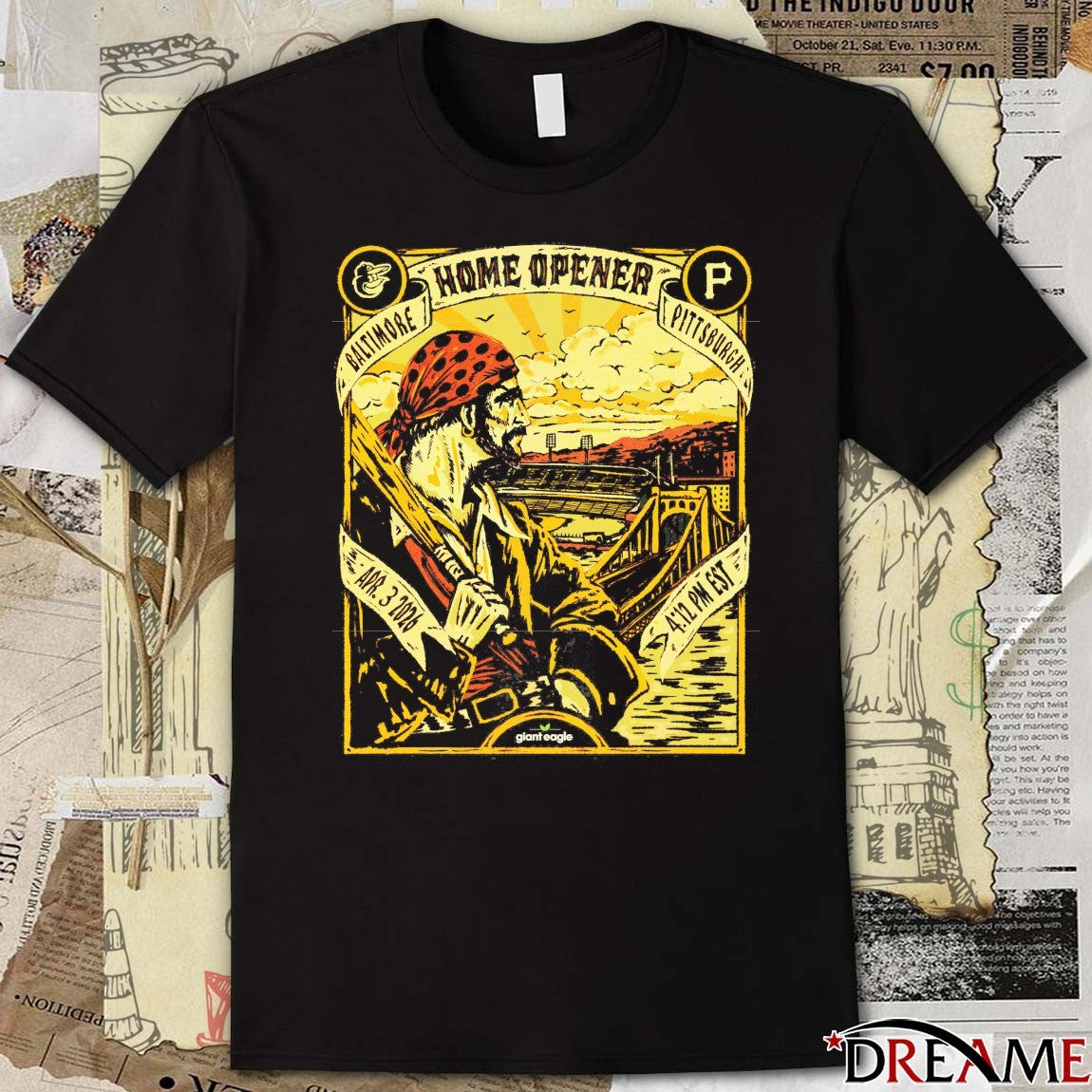 Happy Home Opener Baltimore vs Pittsburgh Pirates Apr 3 2026 MLB t-shirt
