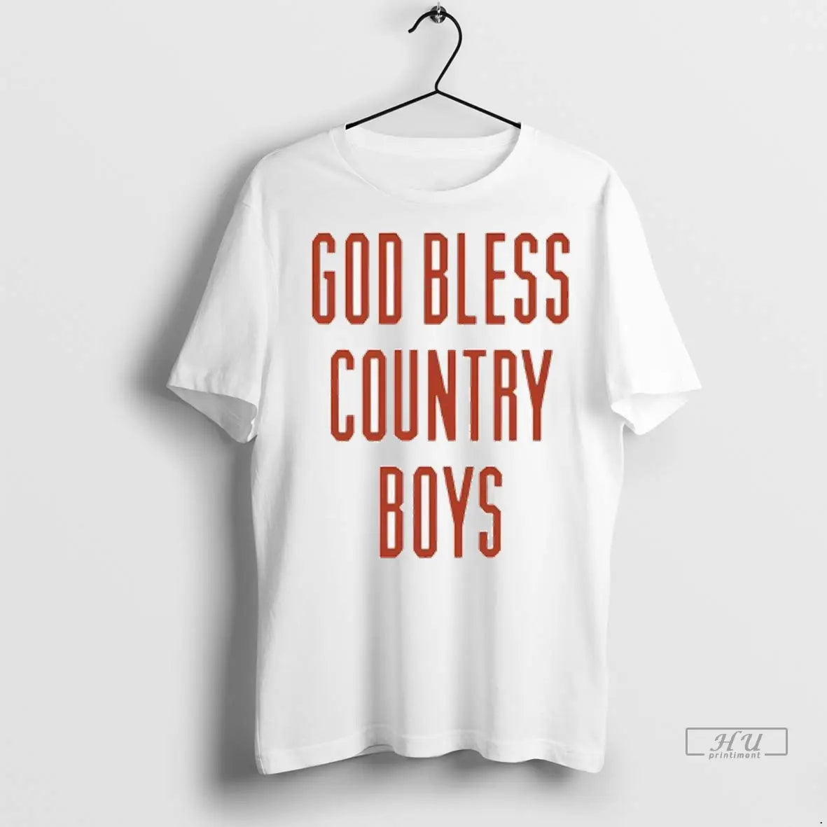 Official Hardy God Bless Country Boys Ladies T Shirt