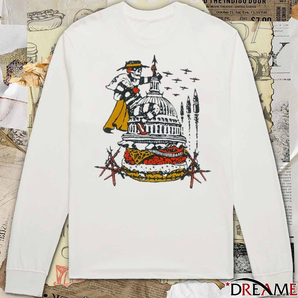 Hasan Piker Murder Burger 2025 Skeleton t-shirt