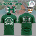Hawaii Rainbow Warriors 2025 Hawai Bowl Champions Two Sided Shirt