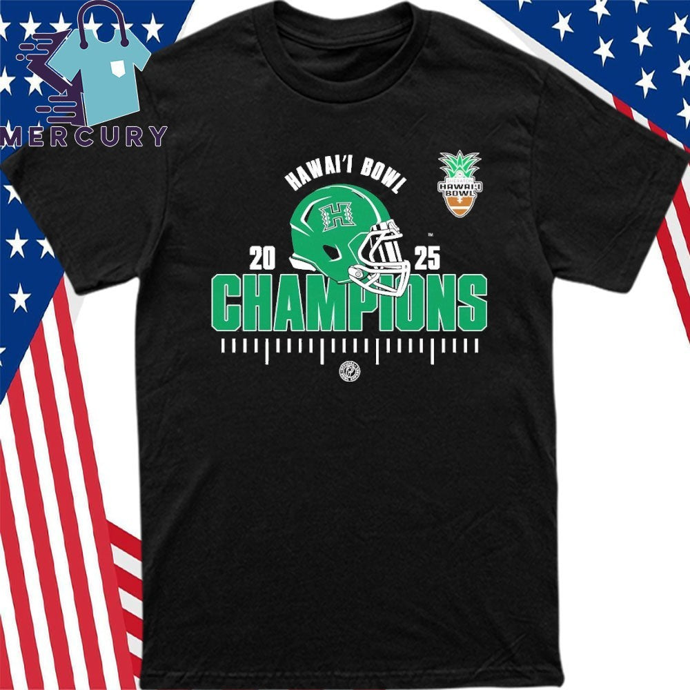 Hawai’i Rainbow Warriors 2025 NCAA Football Hawai’i Bowl Champions Shirt