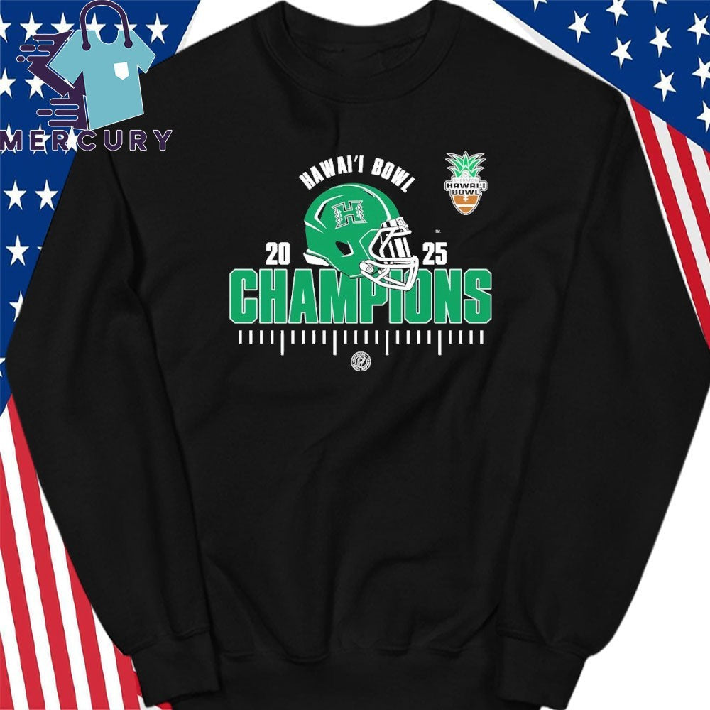 Hawai’i Rainbow Warriors 2025 NCAA Football Hawai’i Bowl Champions Shirt