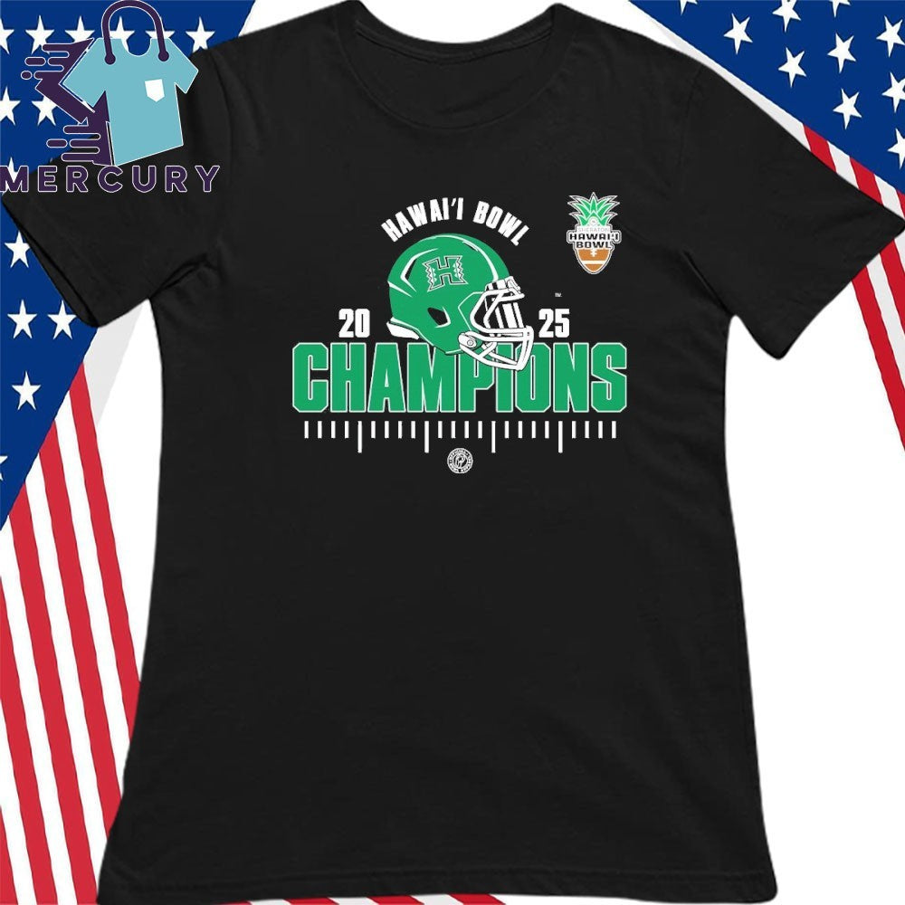 Hawai’i Rainbow Warriors 2025 NCAA Football Hawai’i Bowl Champions Shirt
