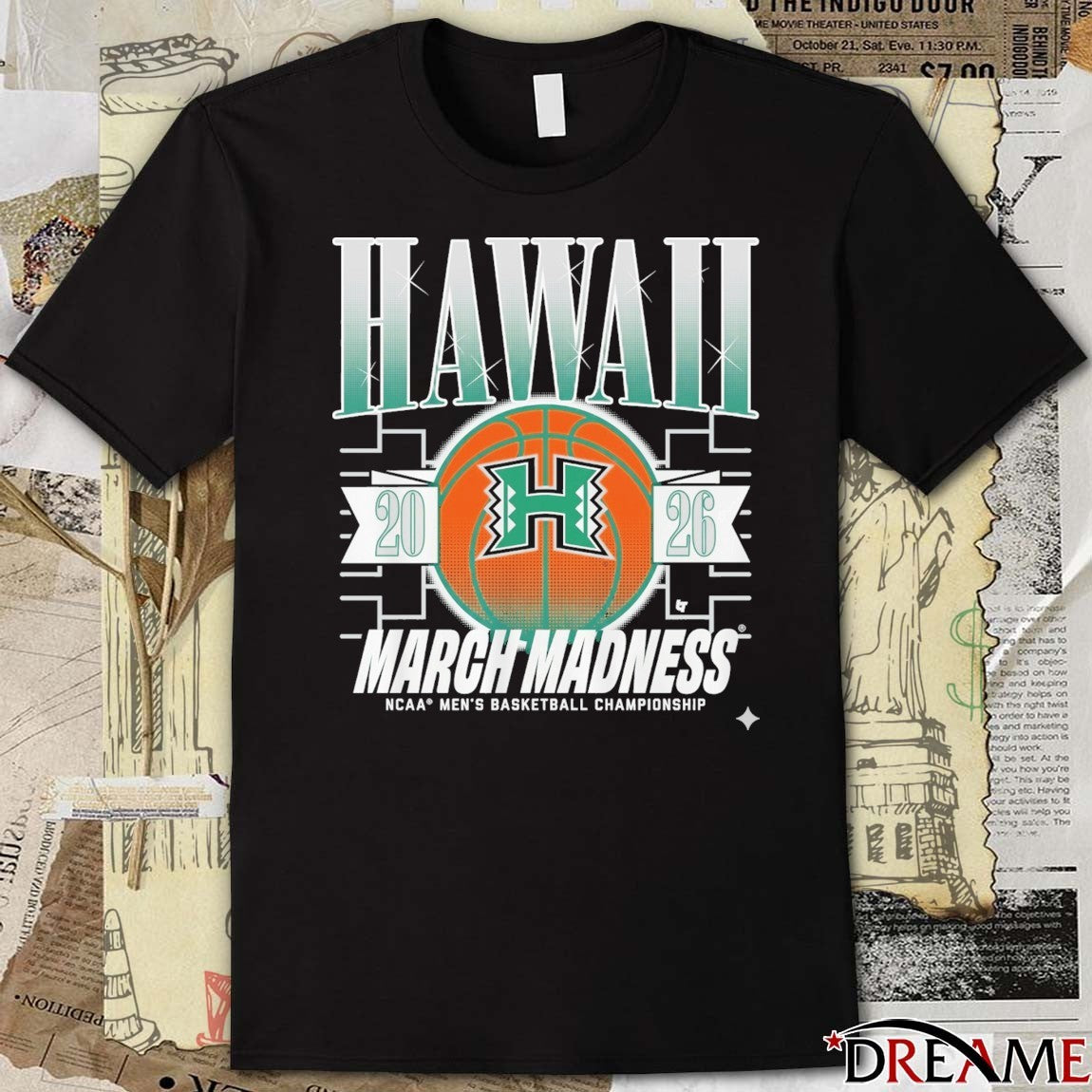 Hawaii Rainbow Warriors MBB 2026 NCAA Men’s Basketball Championship March Madness t-shirt