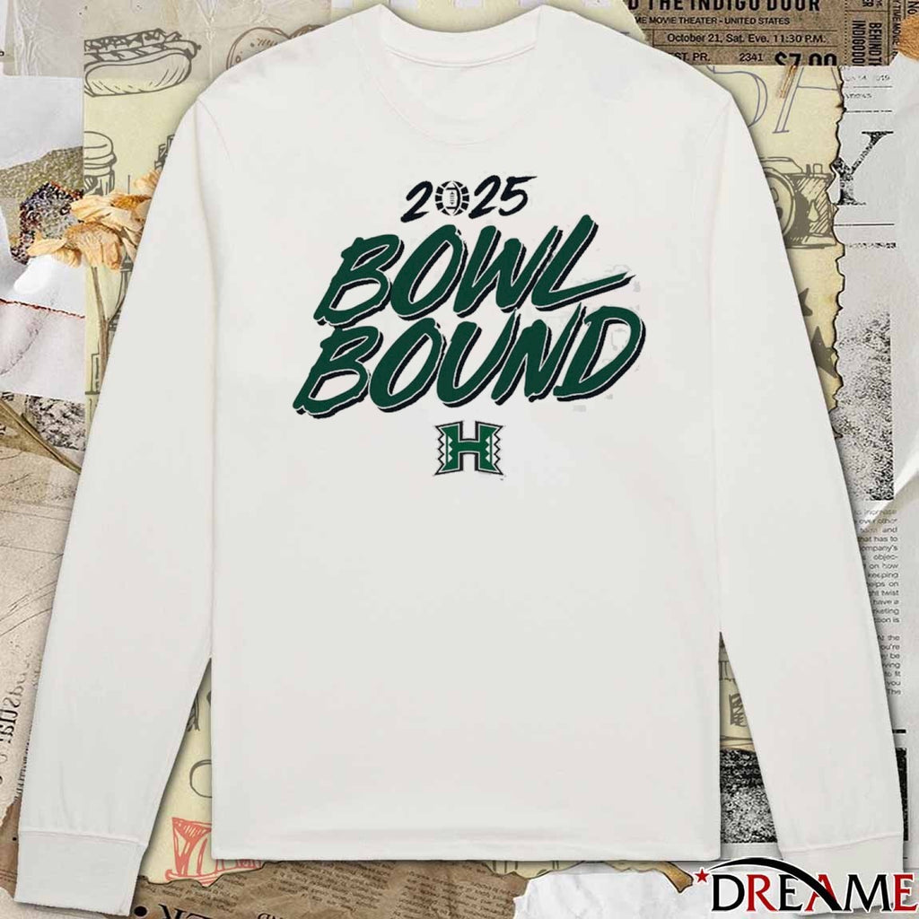 Hawaii Rainbow Warriors football NCAA 2025 Bowl Bound Season t-shirt