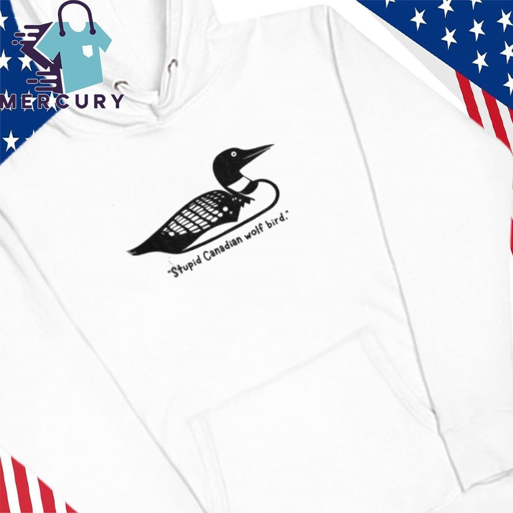 Heated Rivalry Stupid Canadian Wolf Bird Loon Shirt