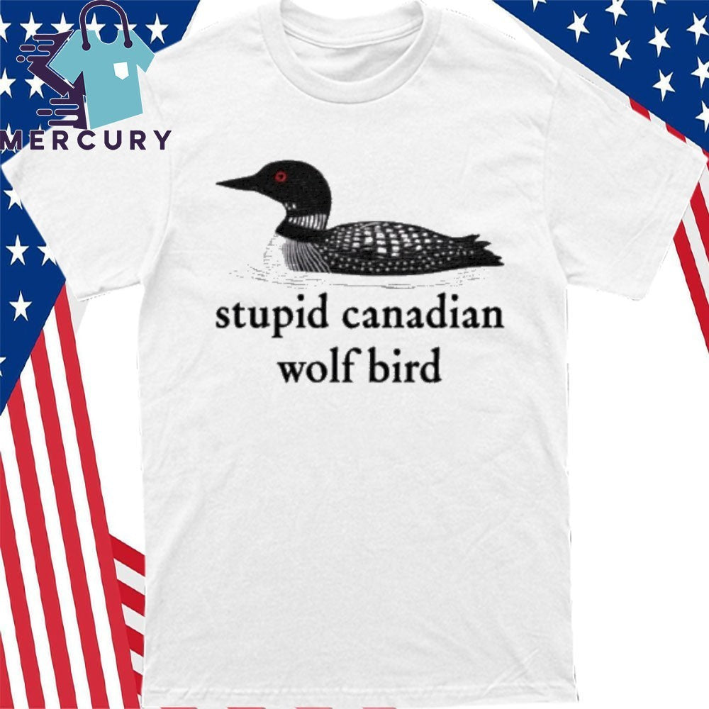 Heated Rivalry Stupid Canadian Wolf Bird shirt