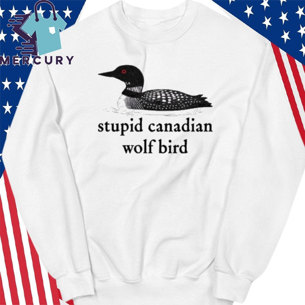 Heated Rivalry Stupid Canadian Wolf Bird shirt
