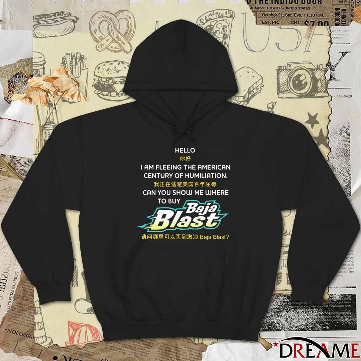 Hello I Am Fleeing The American Century Of Humiliation Can You Show Me Where To Buy Soda t-shirt