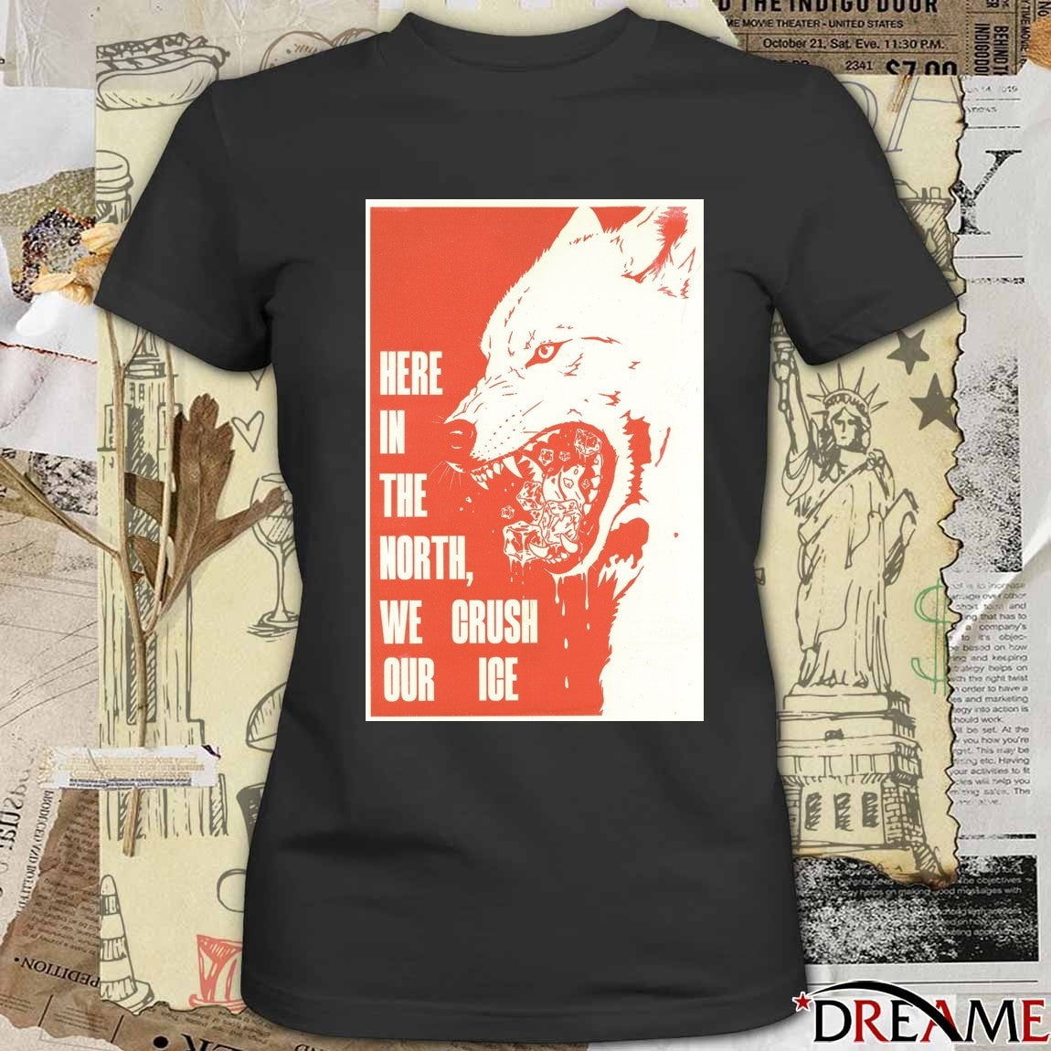 Here In The North We Crush Our ICE 2026 Poster t-shirt