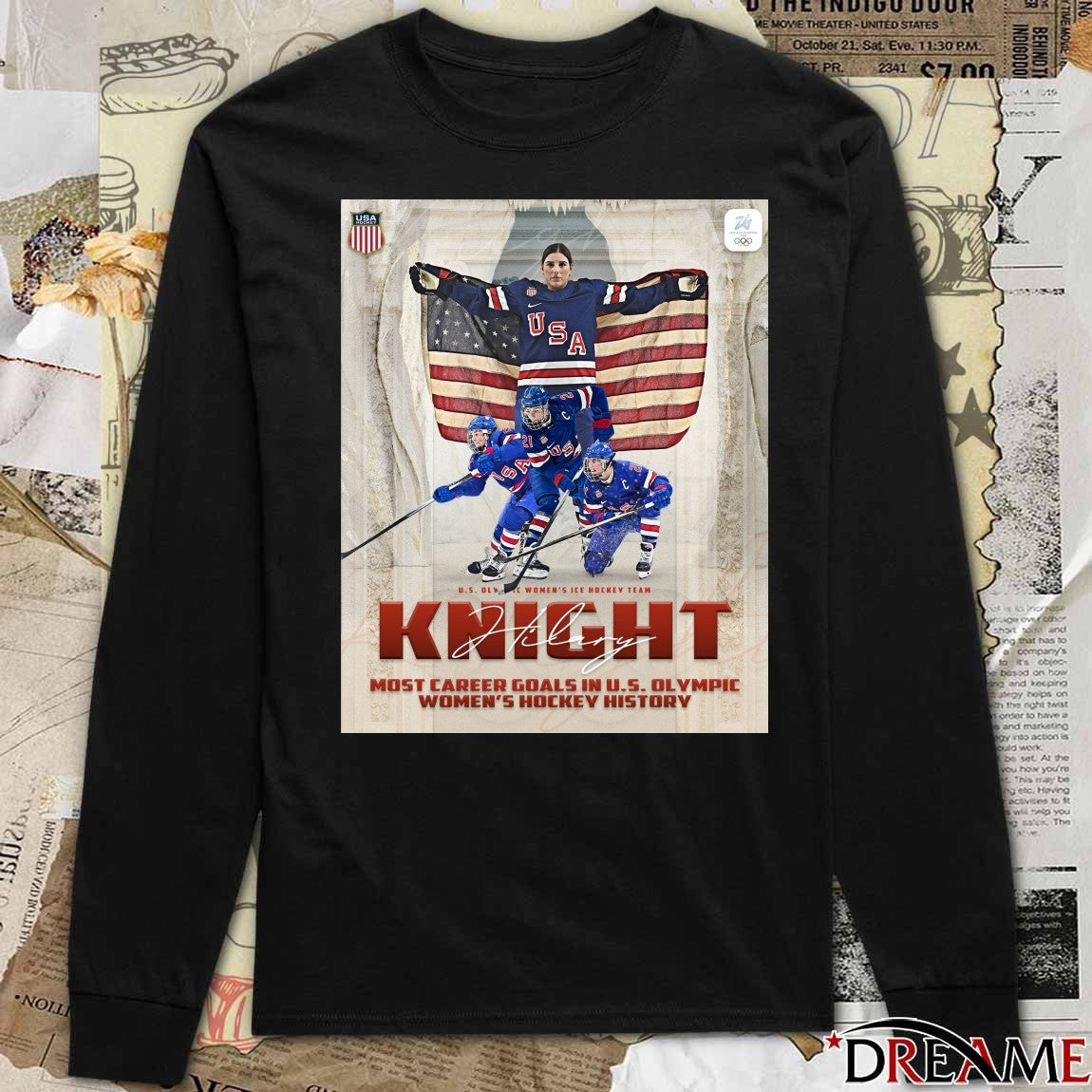 Hilary Knight U.S. Olympic Women’s Hockey History 2026 t-shirt