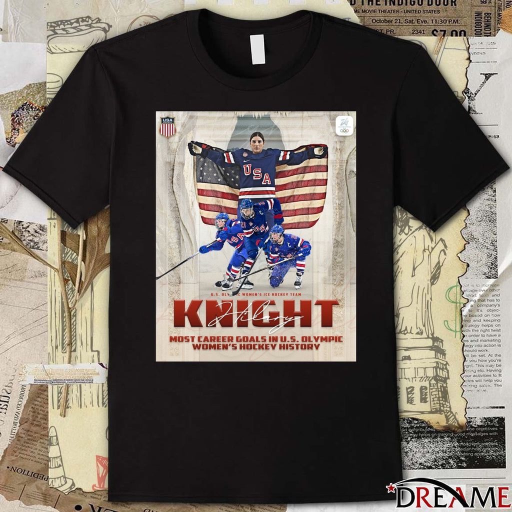 Hilary Knight U.S. Olympic Women’s Hockey History 2026 t-shirt