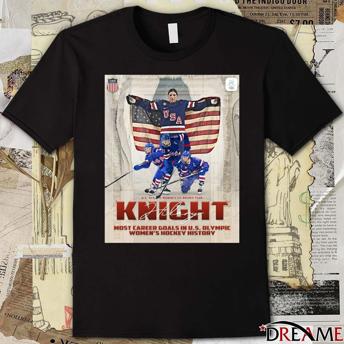 Hilary Knight U.S. Olympic Women’s Hockey History 2026 t-shirt