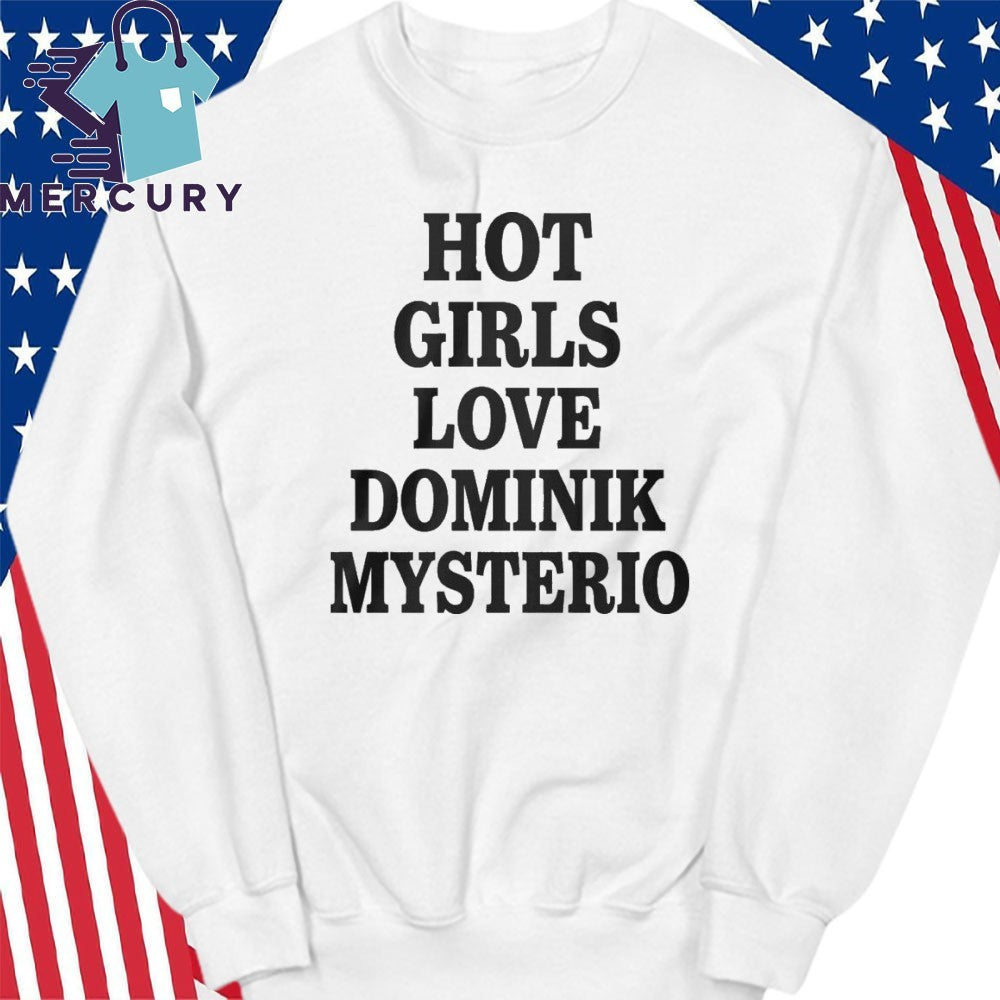 Girls Love Dominik Mysterio Ladies Flowy Cropped Shirt