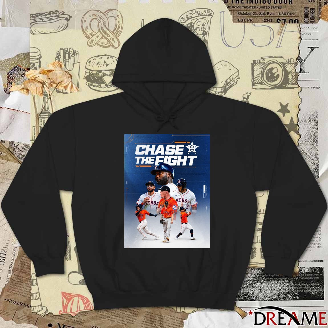 Houston Astros Chase The Fight Slogan 2026 Baseball Season Poster t-shirt