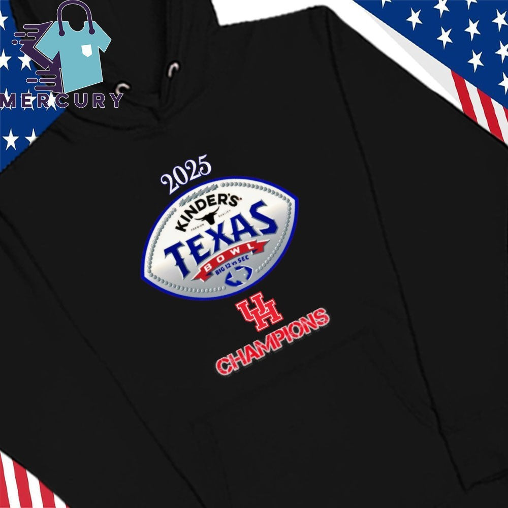 Houston Cougars 2025 Kinder’s Texas Bowl Champions Logo Shirt