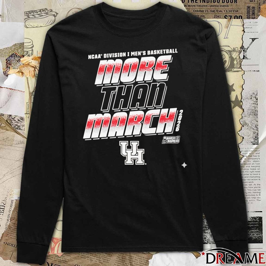 Houston Cougars 2026 NCAA Division I Men’s Basketball More Than March t-shirt