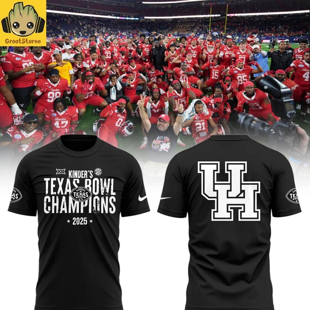 Houston Cougars Kinders Texas Bowl Champions 2025 Two Sided Shirt