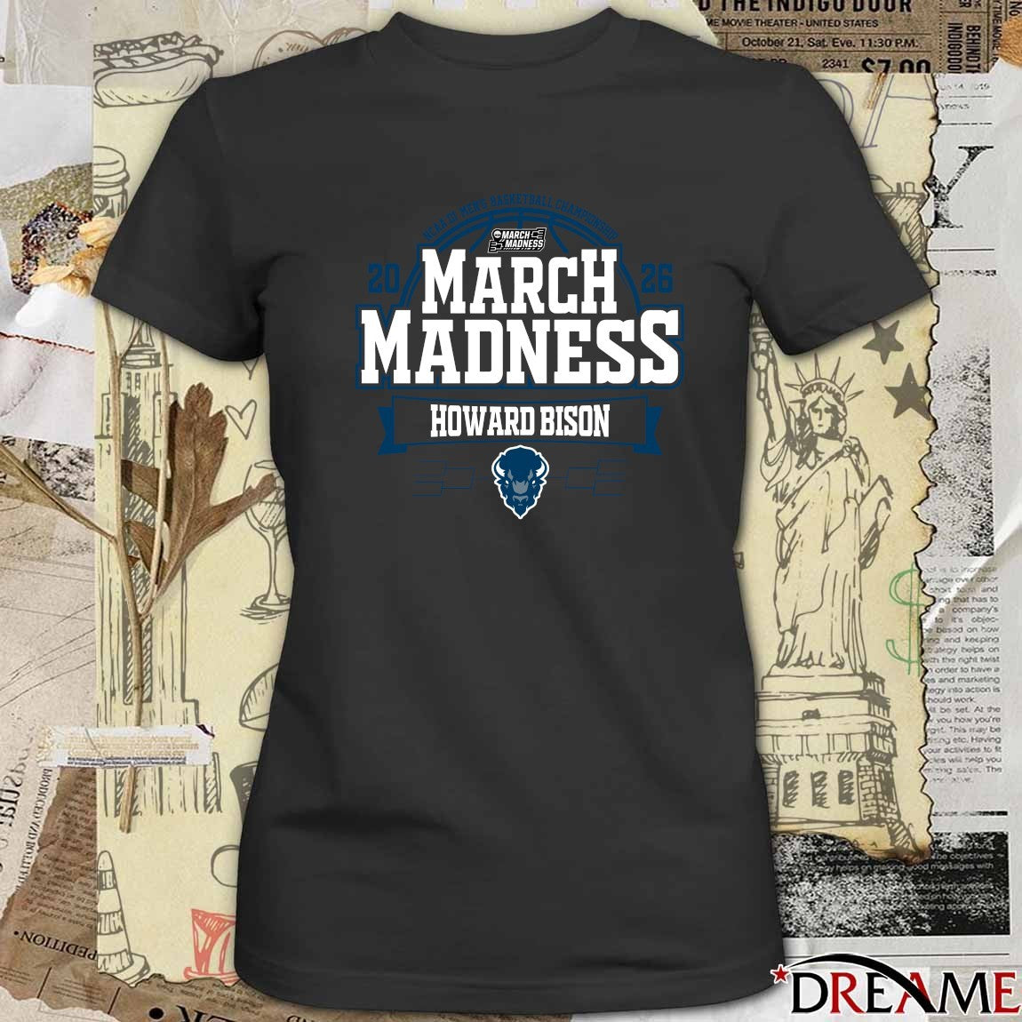 Howard Bison 2026 NCAA DI Men’s Basketball Championship March Madness Bound t-shirt