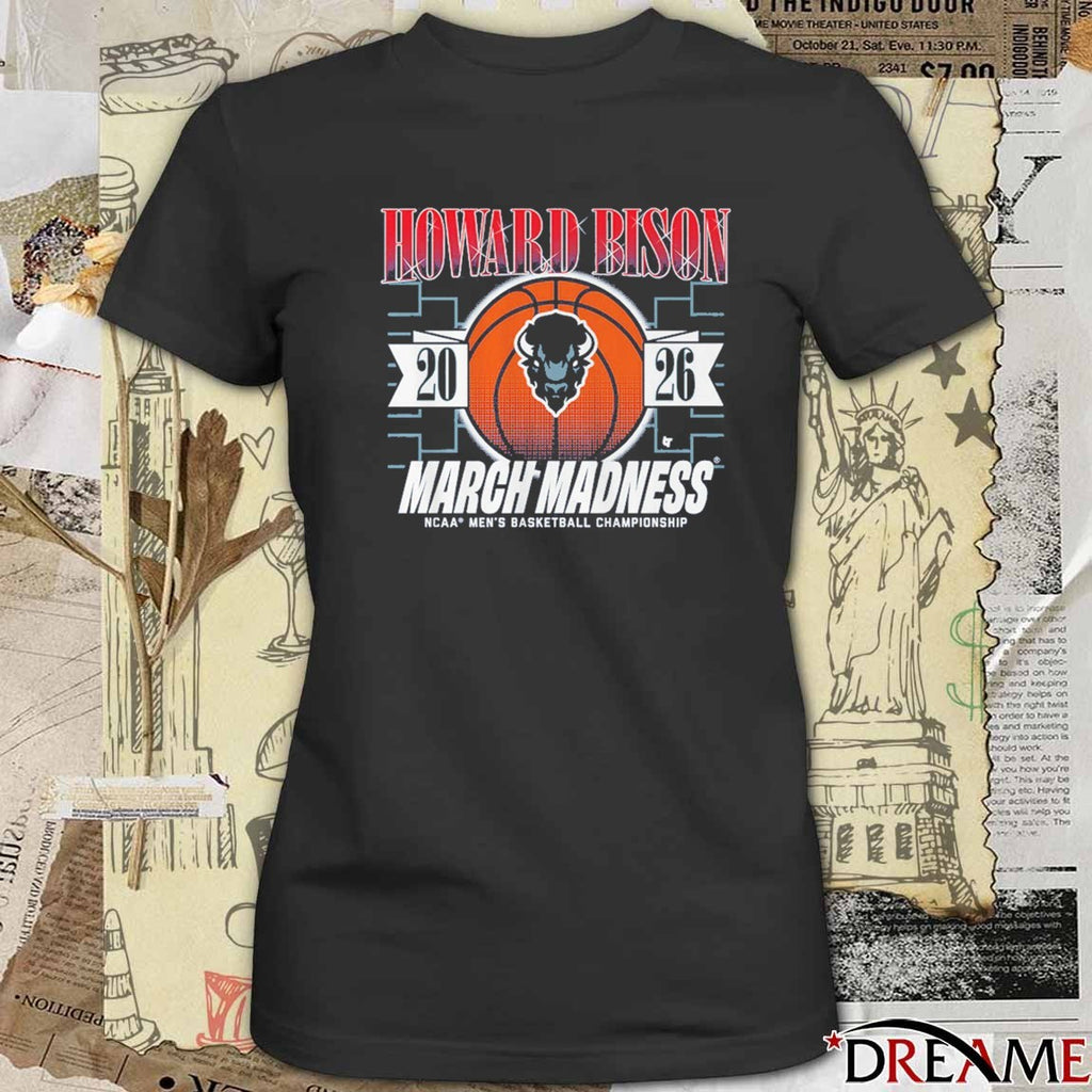 Howard Bison MBB 2026 NCAA Men’s Basketball Championship March Madness t-shirt