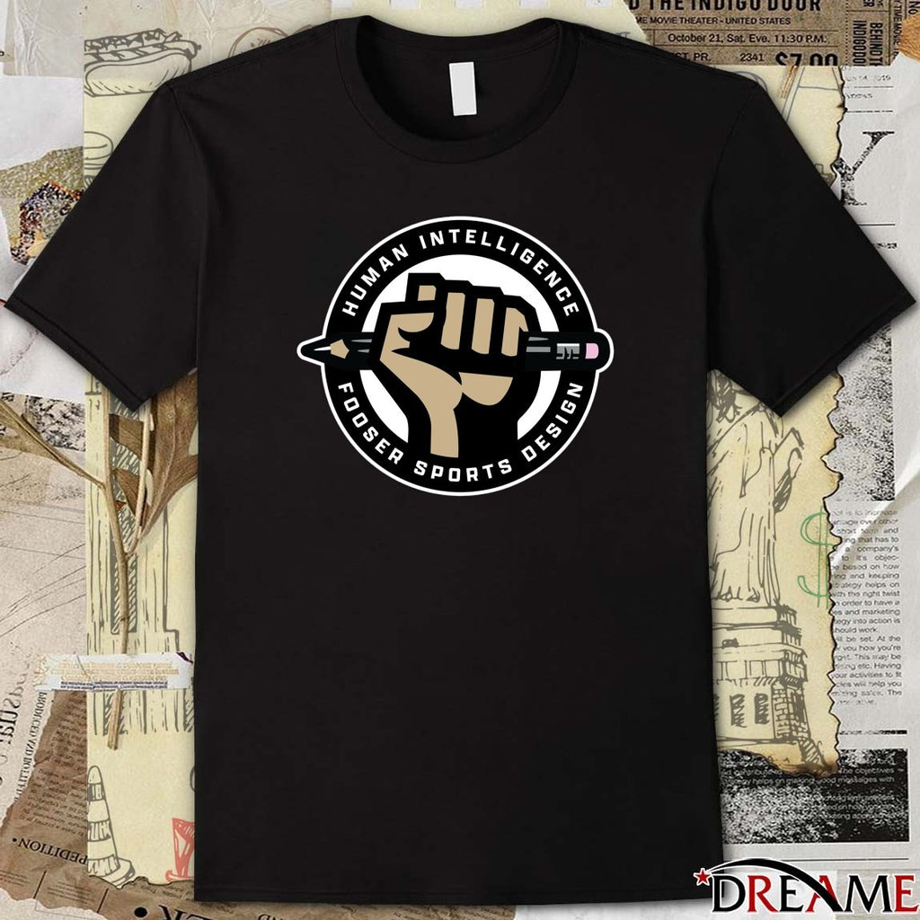 Human Intelligence Fooser Sports Design Logo t-shirt