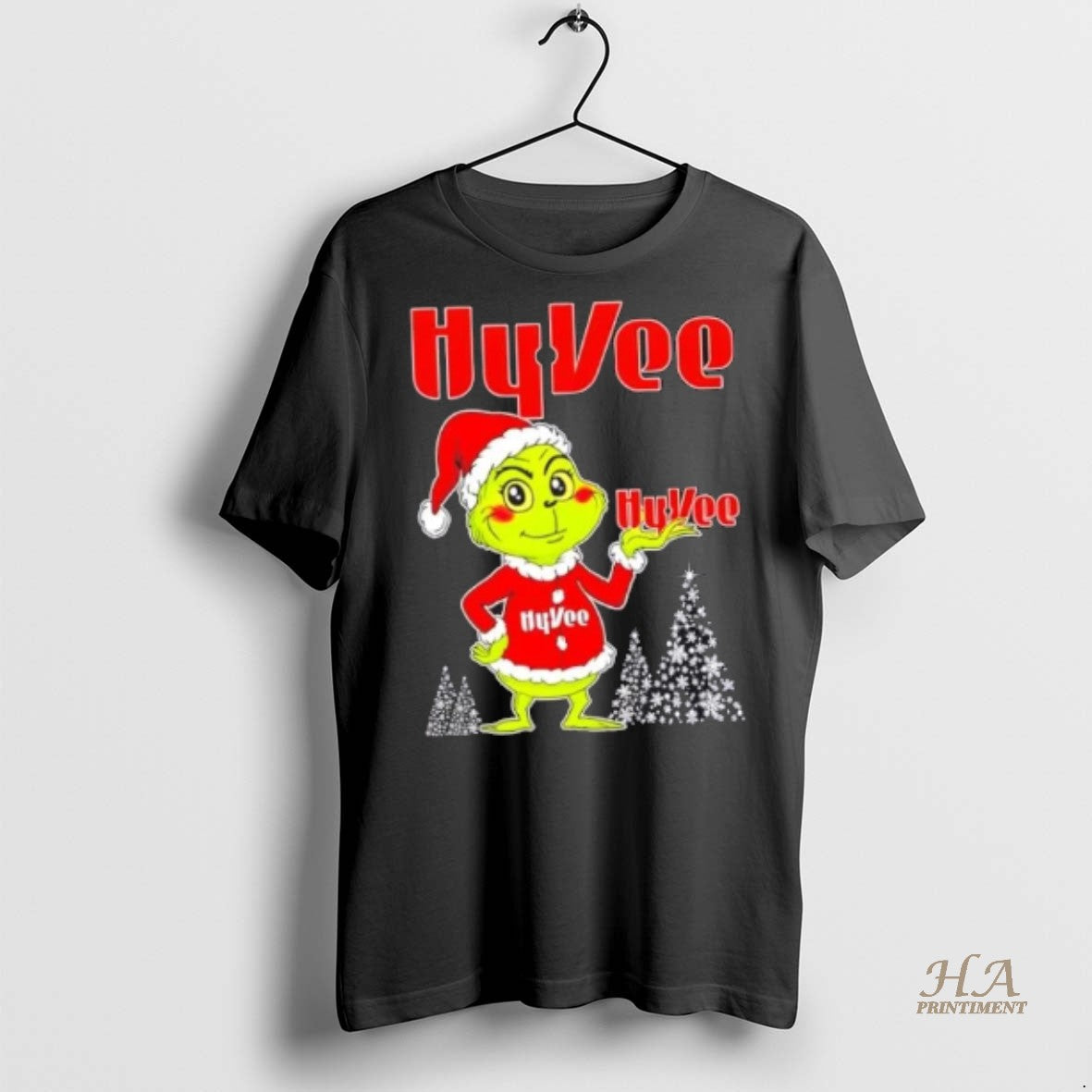 Official Hyvee And Grinchmas Christmas Tree Shirt