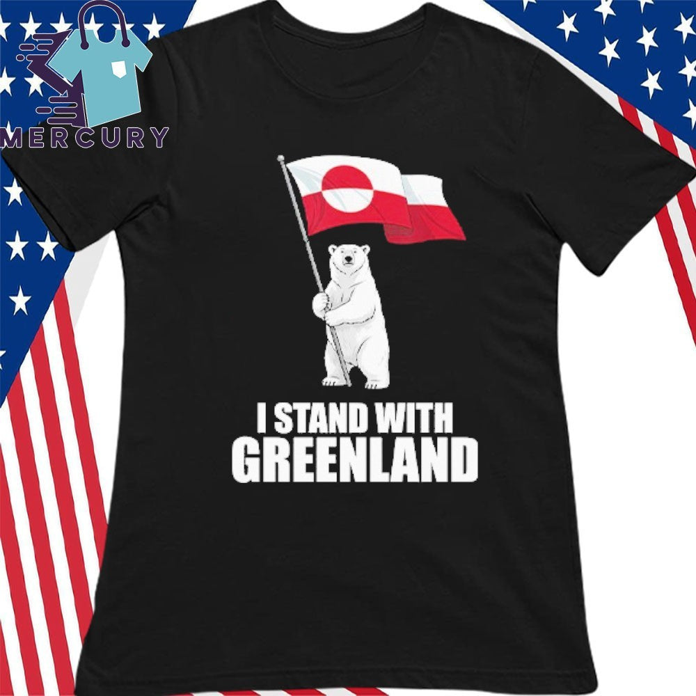 I Stand With Greenland Bear Flag Shirt