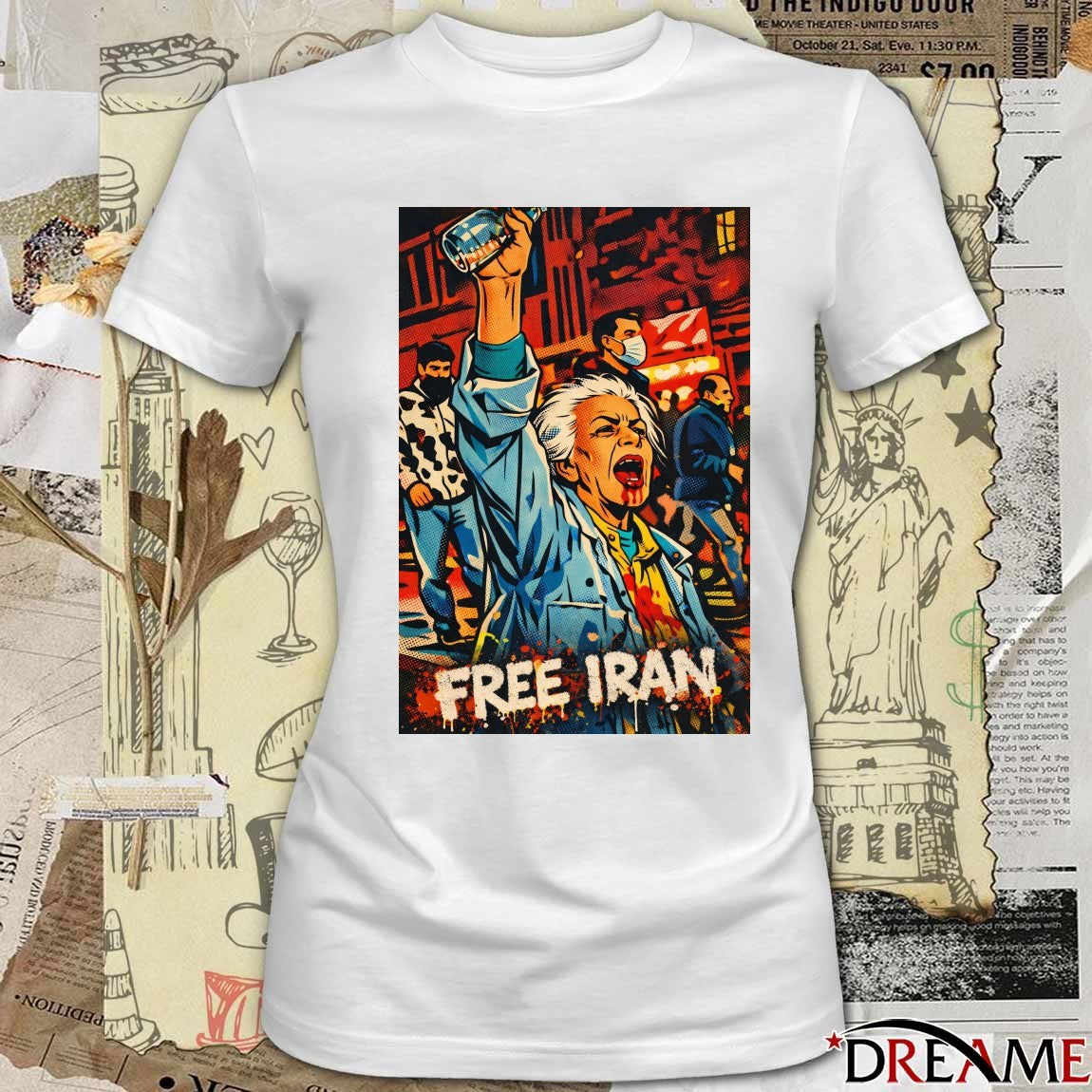I Stand With The People Of Iran – Free Iran Poster Iran Revolution 2026 t-shirt