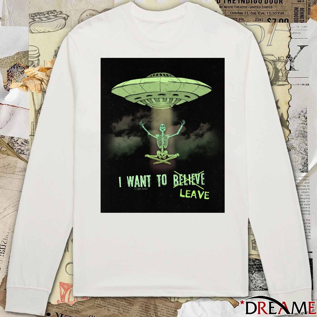 I Want To Leave The X-Files Poster t-shirt