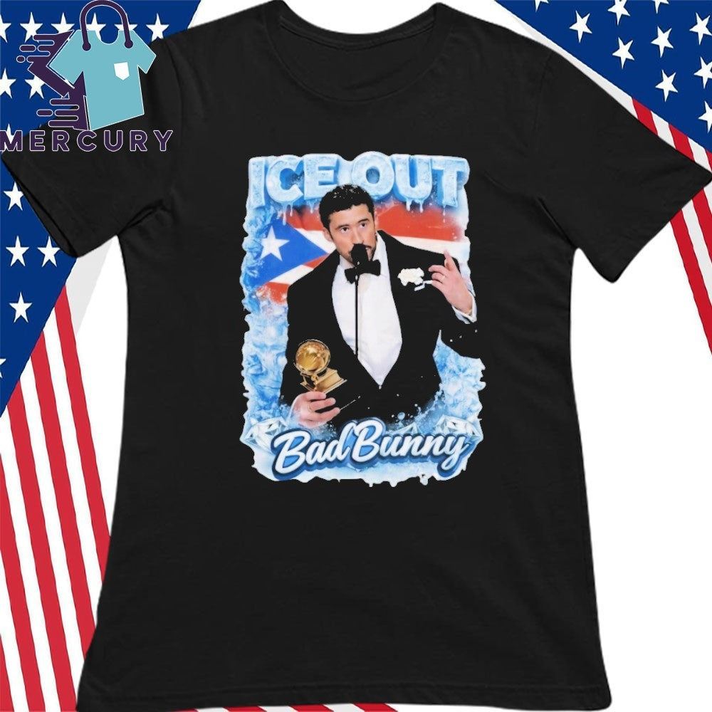 ICE OUT Bad Bunny Human Rights Protest Shirt