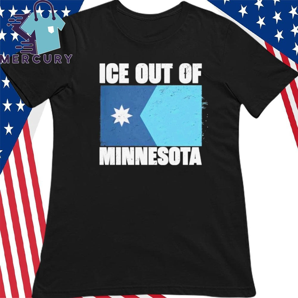 Ice Out Of Minnesota Flag Shirt