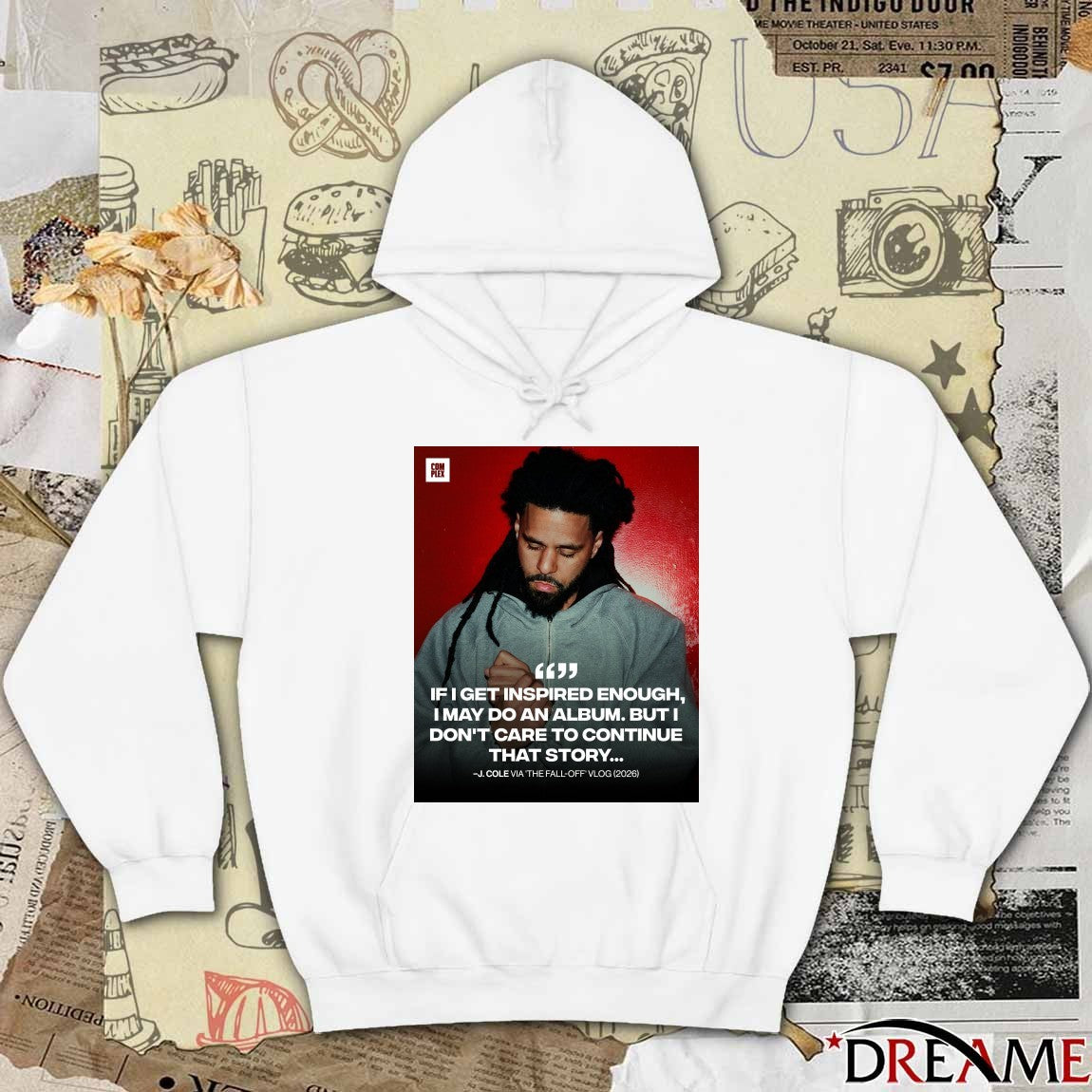 If I Get Inspired Enough I May Do An Album But I Don’t Care To Continue That Story J. Cole Via The Fall-off Vlog 2026 t-shirt