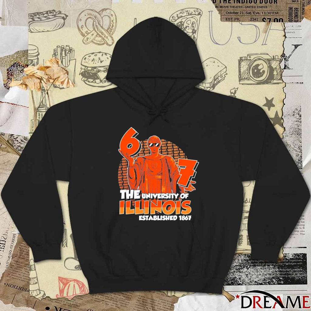 Illinois Fighting Illini Alma Mater The University Of Illinois Est 1967 t-shirt