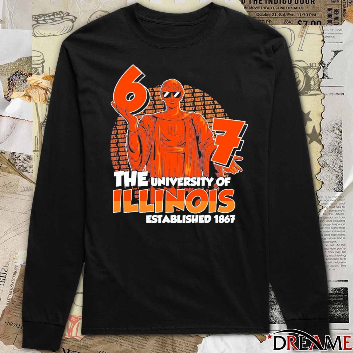 Illinois Fighting Illini Alma Mater The University Of Illinois Est 1967 t-shirt