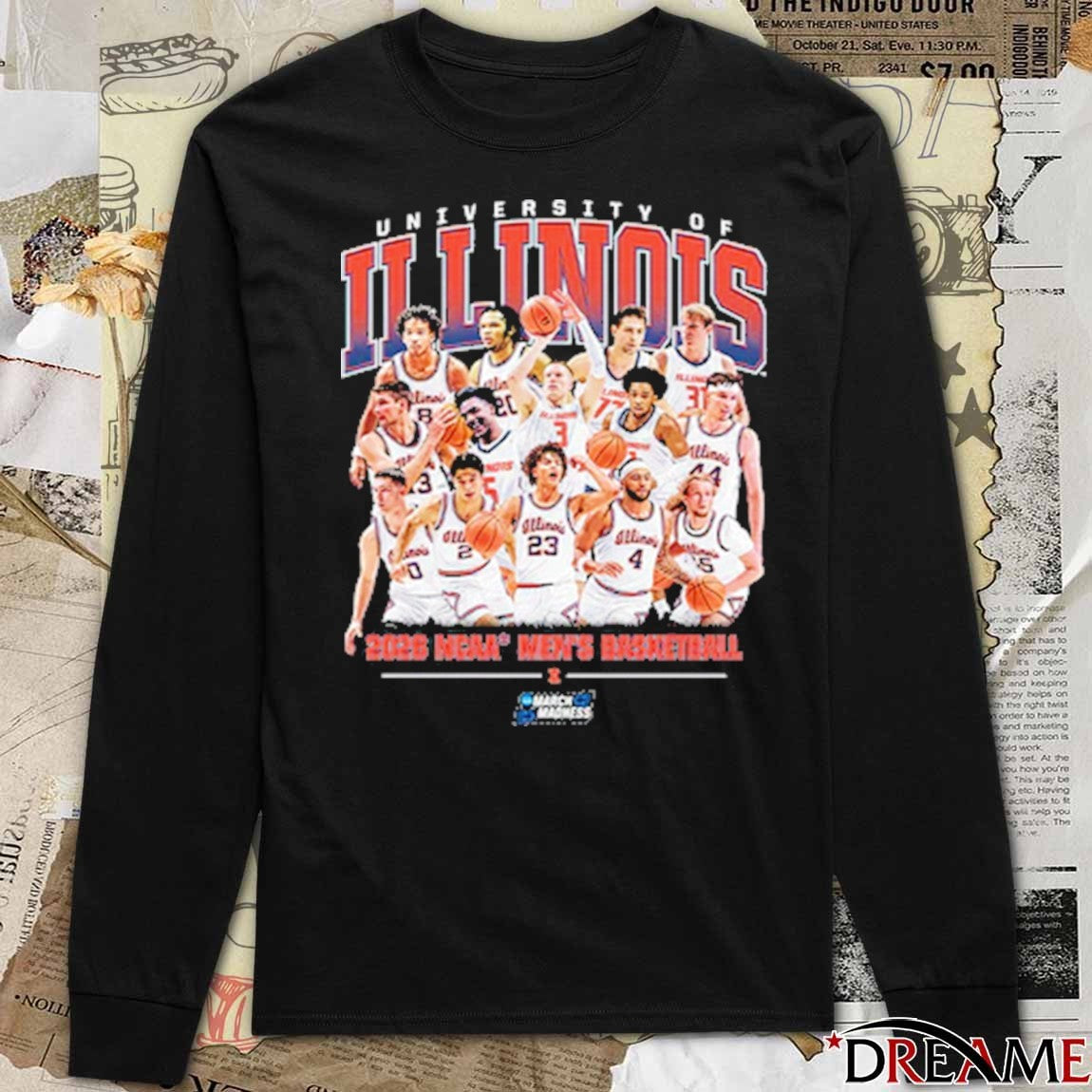 Illinois Fighting Illini Basketball Is Elite 8 Bound 2026 NCAA Men’s Basketball March Madness t-shirt