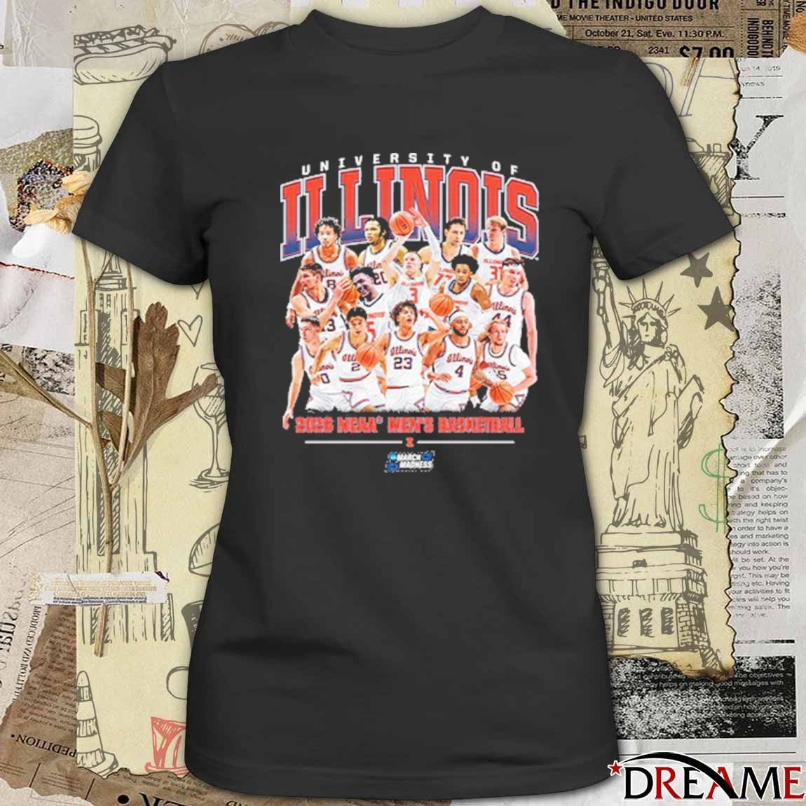 Illinois Fighting Illini Basketball Is Elite 8 Bound 2026 NCAA Men’s Basketball March Madness t-shirt