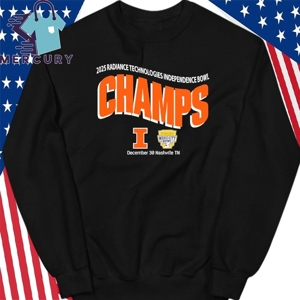 Illinois Fighting Illini Football 2025 Liberty Mutual Music City Bowl Champions On December 30 2025 Shirt