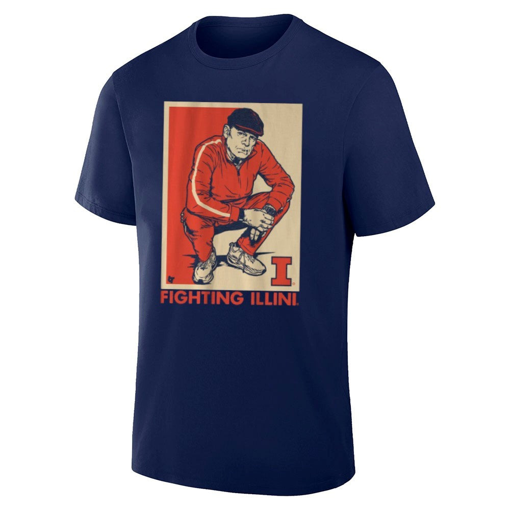 Illinois Fighting Illini Track Suit Coach Underwood Shirt