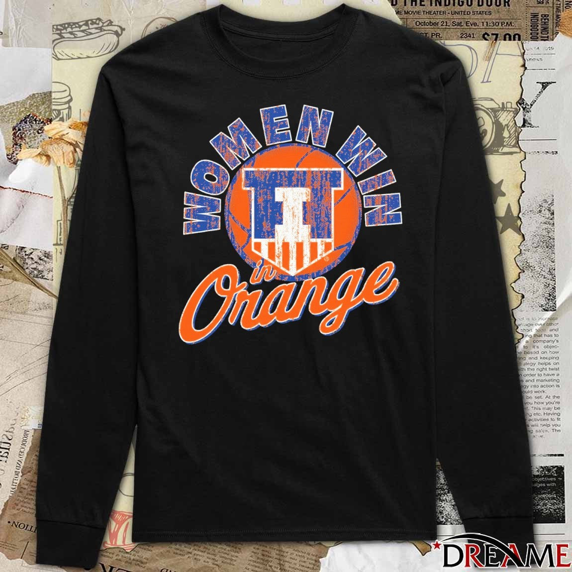 Illinois Fighting Illini Women Win in Orange Basketball t-shirt