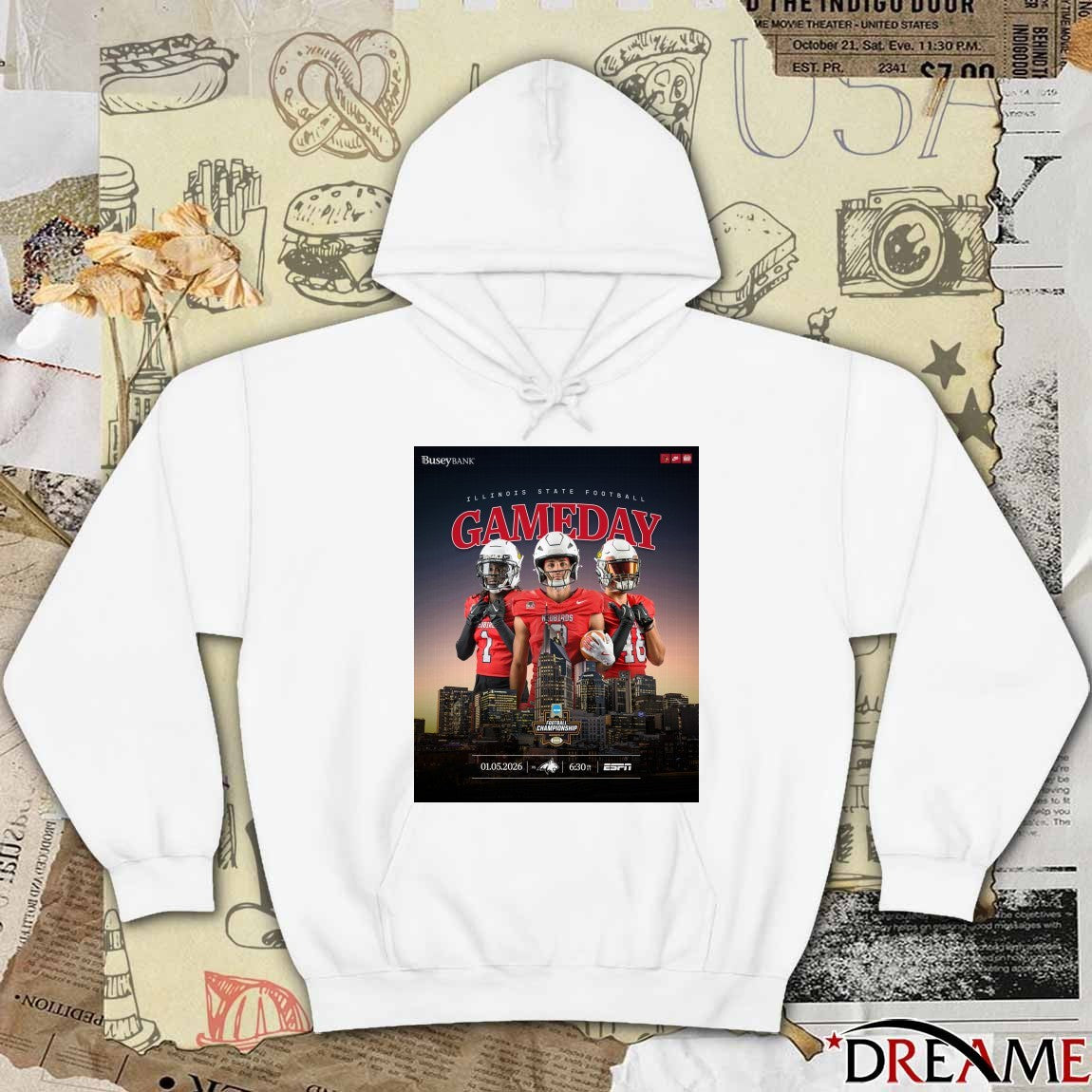 Illinois State Redbirds 2026 NCAA Football Championship in Nashville, Tennessee Poster t-shirt