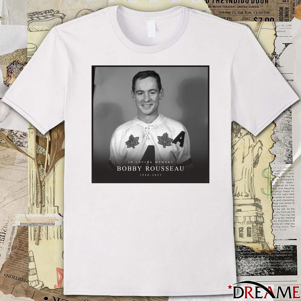 In Loving Memory Bobby Rousseau 1940 – 2025 Poster t-shirt