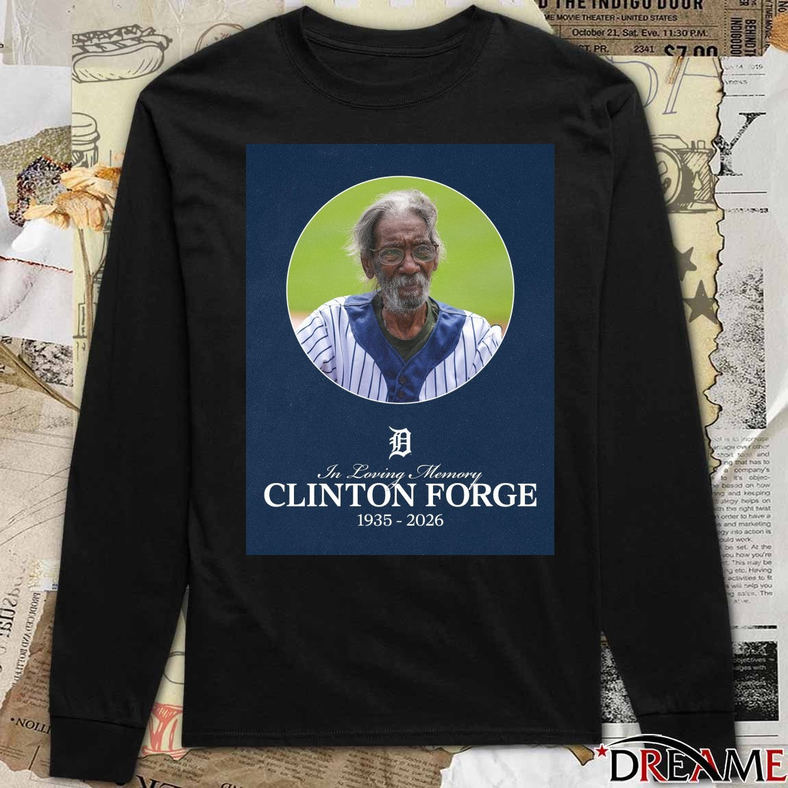 In Loving Memory Clinton Force 1935 – 2026 Detroit Tigers Poster t-shirt
