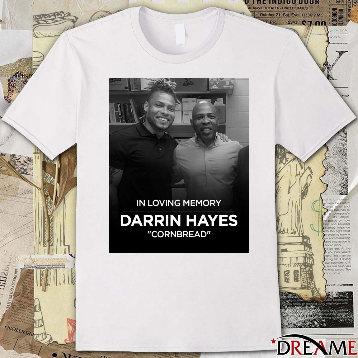In Loving Memory Darrin Hayes Cornbread t-shirt