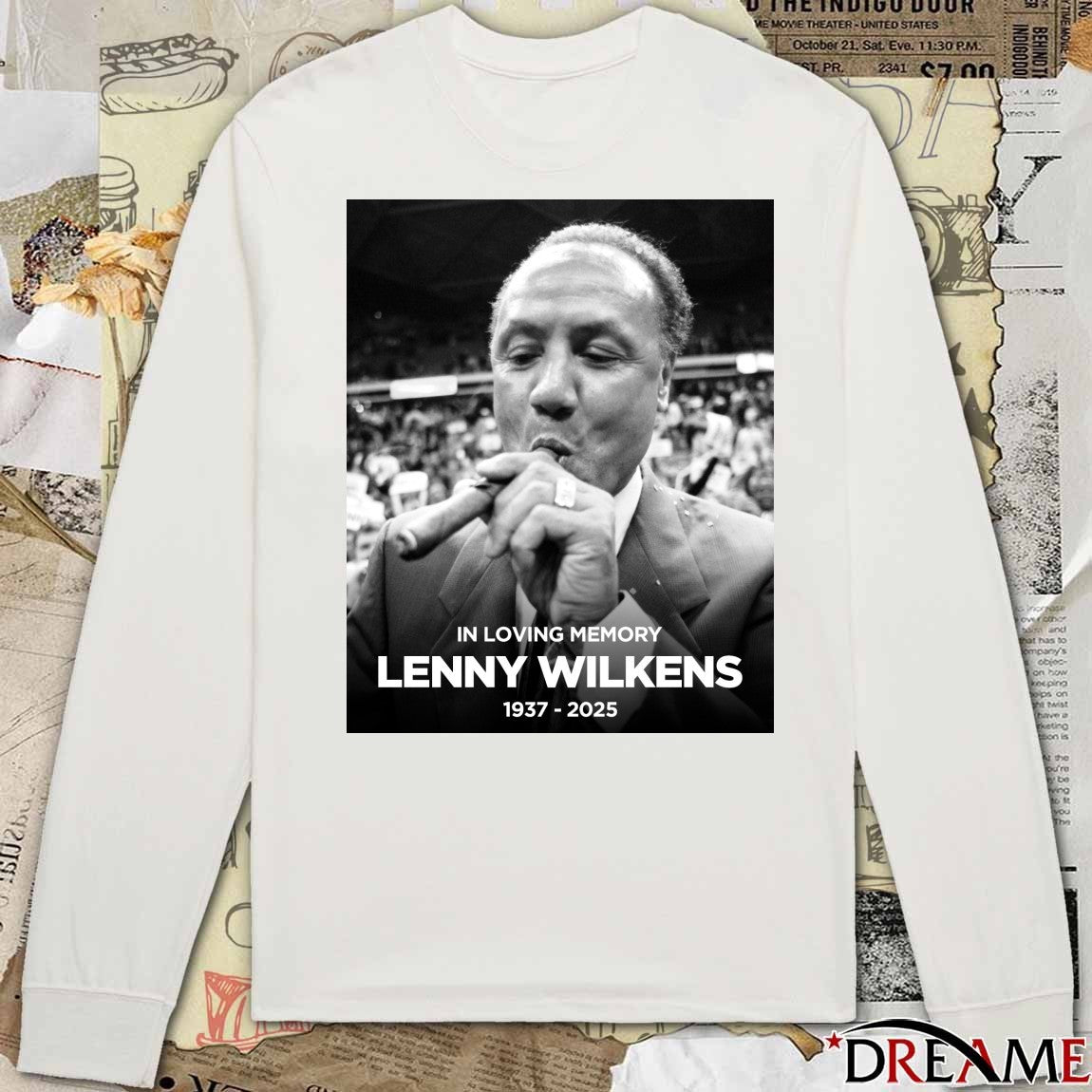 In Loving Memory Lenny Wilkens 1937 – 2025 Atlanta Hawks Poster t-shirt