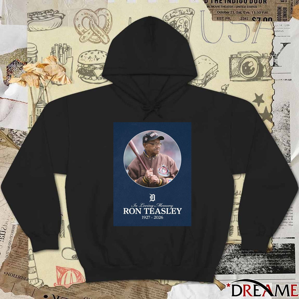 In Loving Memory Ron Teasley 1927 – 2026 Detroit Tigers Poster t-shirt