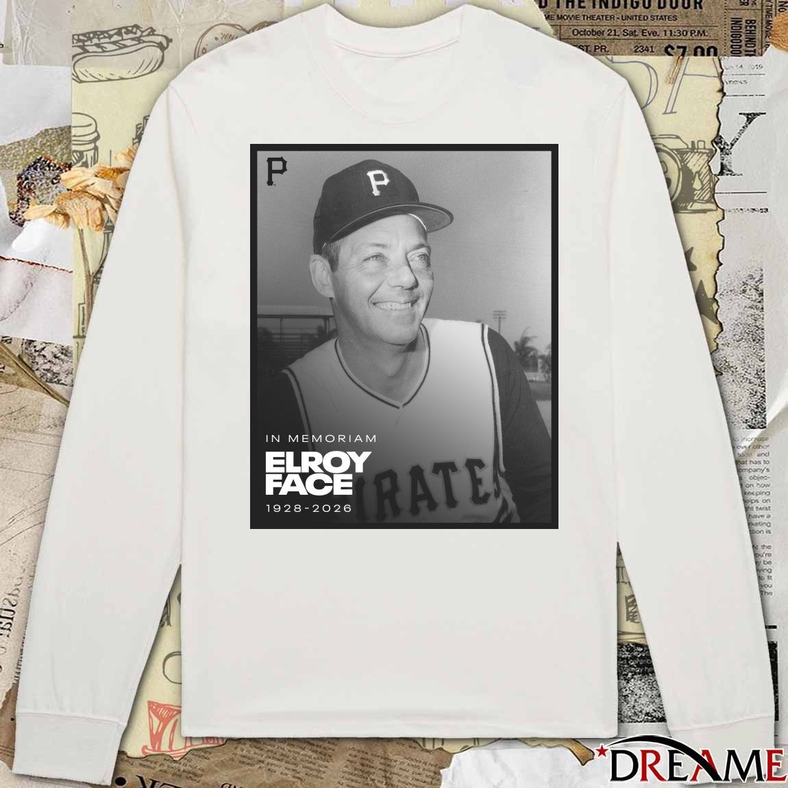In Memoriam Elroy Face 1928 – 2026 Pittsburgh Pirates Poster t-shirt