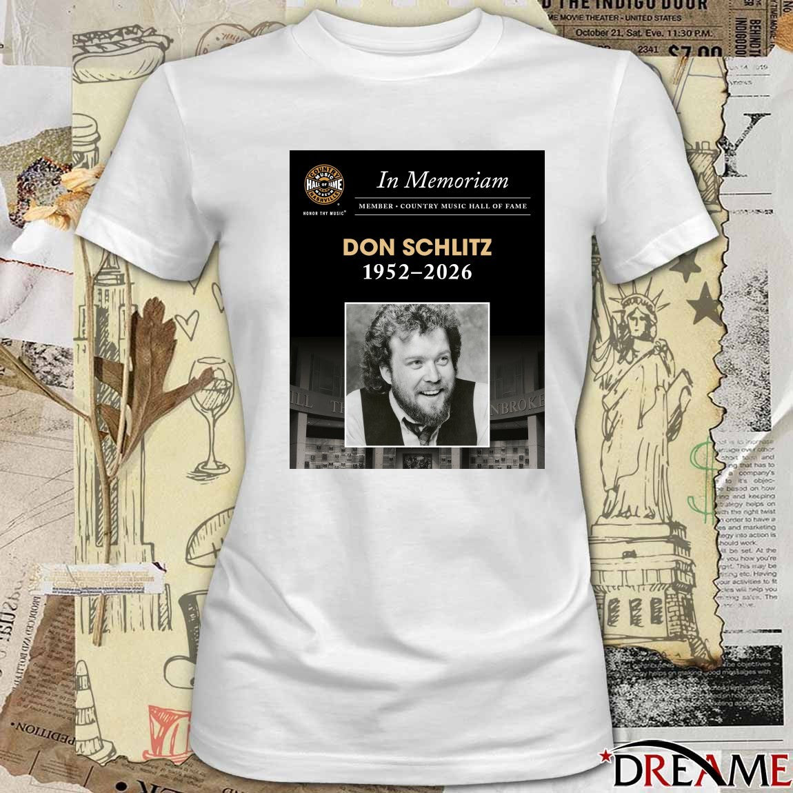 In Memoriam Member Country Music Hall Of Fame Don Schlitz 1952-2026 t-shirt