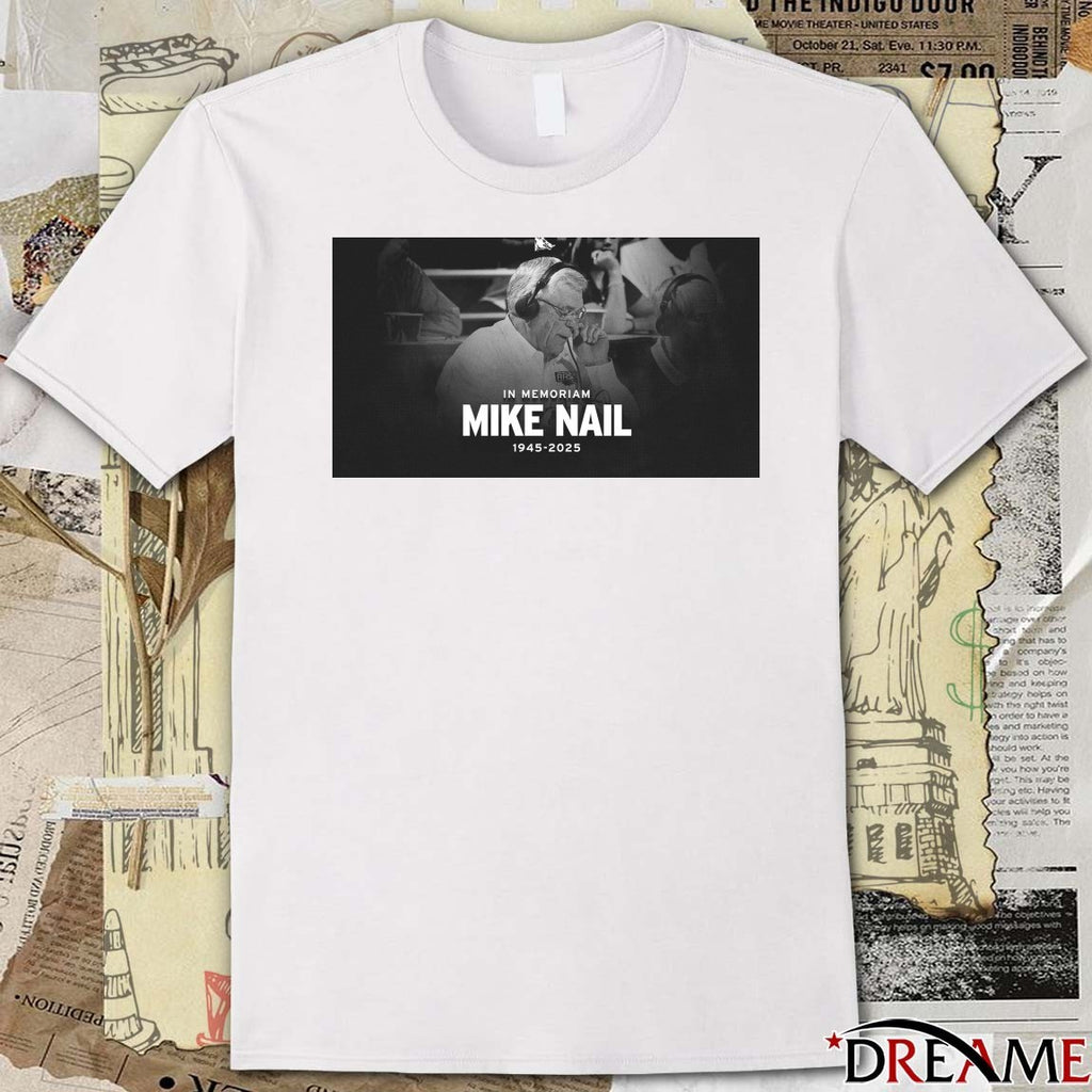 In Memoriam Mike Nail 1945 – 2025 Arkansas Razorbacks Poster t-shirt