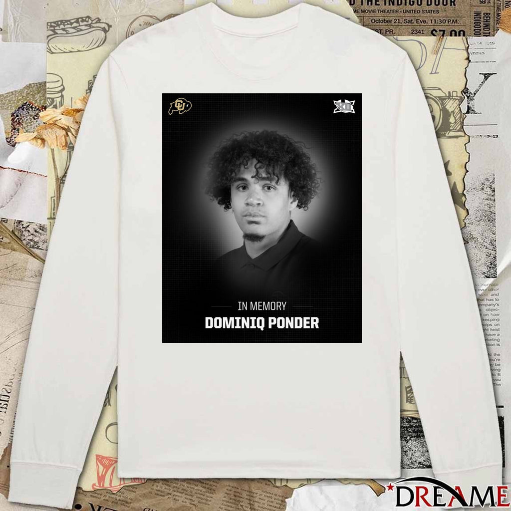 In Memory Colorado Football Student-Athlete Dominiq Ponder Poster t-shirt
